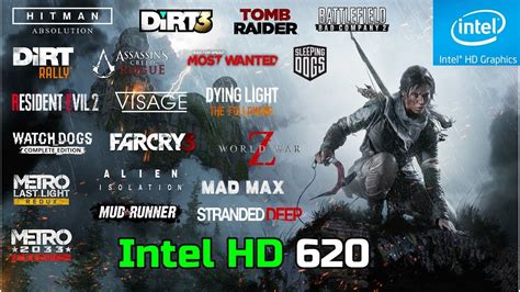 Intel UHD 620 in 15 GAMES (2021.